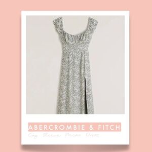 ABERCROMBIE & FITCH - Cap Sleeve Scoopneck Midi Dress - NWT